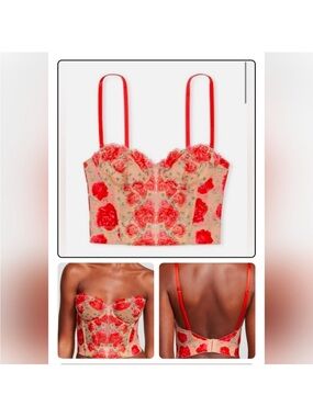 Victoria's Secret Dream Angels
Embroidered Illuminating Blooms Bra Top 32B NWT